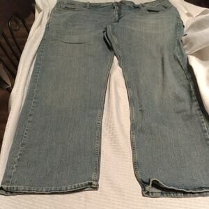 Levi's Strauss Signature Gold Men's 48x30 Relaxed Fit Med. Wash Denim Blue Jeans